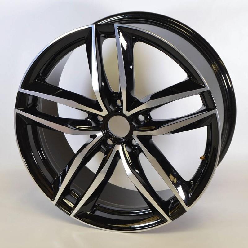 BUTZI VULCANO 9X20 5X112 ET35 66.5 PULIDA Y NEGRA