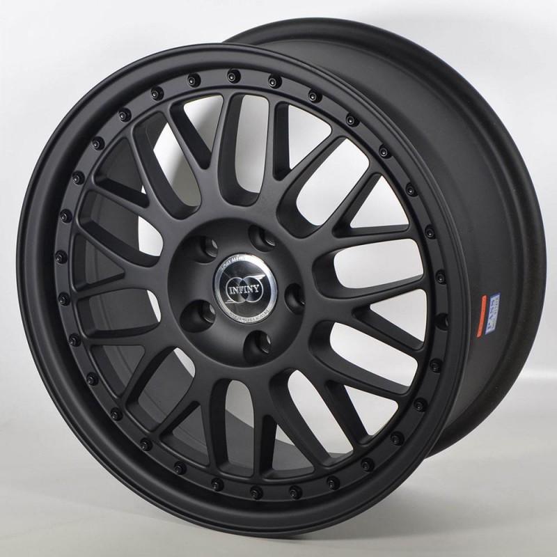 INFINY R1 LIGHT 7.5X17 5X112 ET40 73.1 BLACK POLISHED