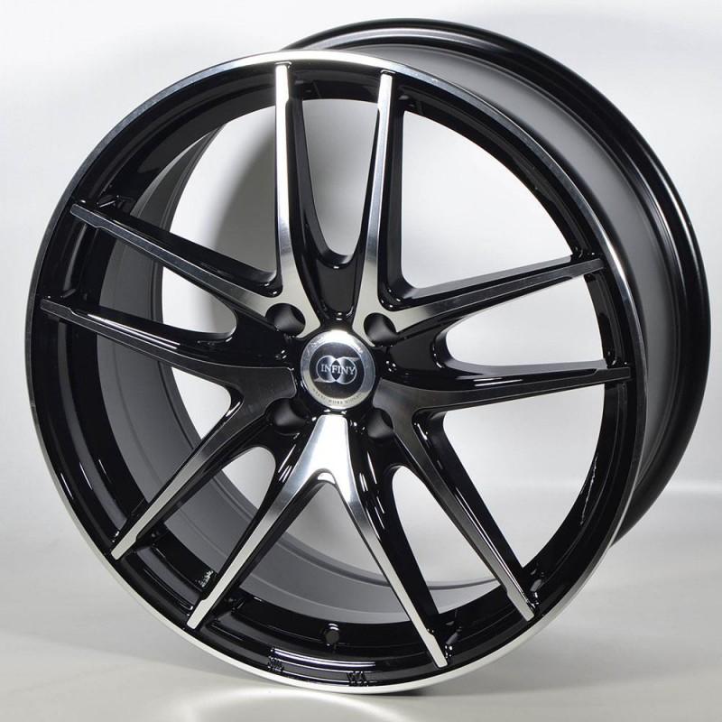 INFINY TOXIC 7X16 5X108 ET42 73.1 PULIDA NEGRA