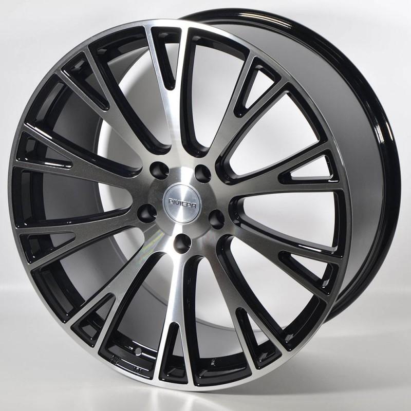 RIVIERA RV150 10X22 5X130 ET40 71.6 PULIDA NEGRA