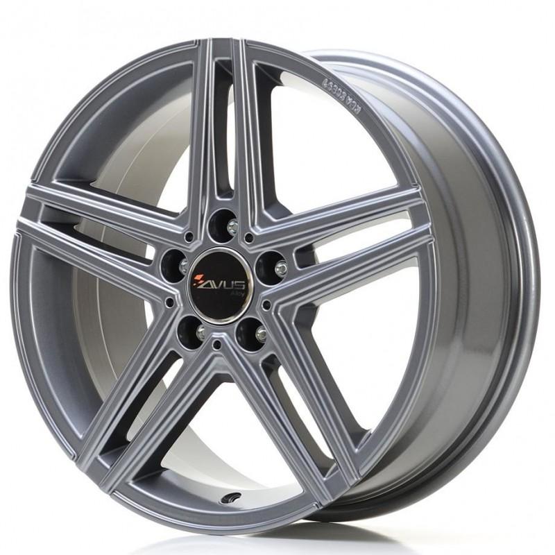 AVUS AC-515 9.5X19 5X112 ET45 66.6 POLISHED ANTHRACITE