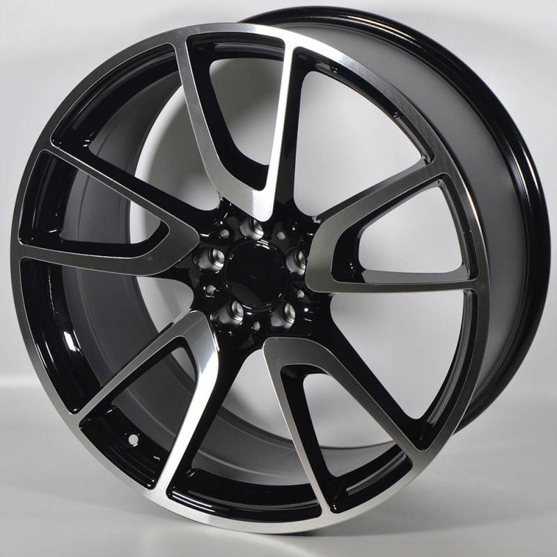 STUTGART MB562 9.5X21 5X112 ET38 66.6 PULIDA NEGRA