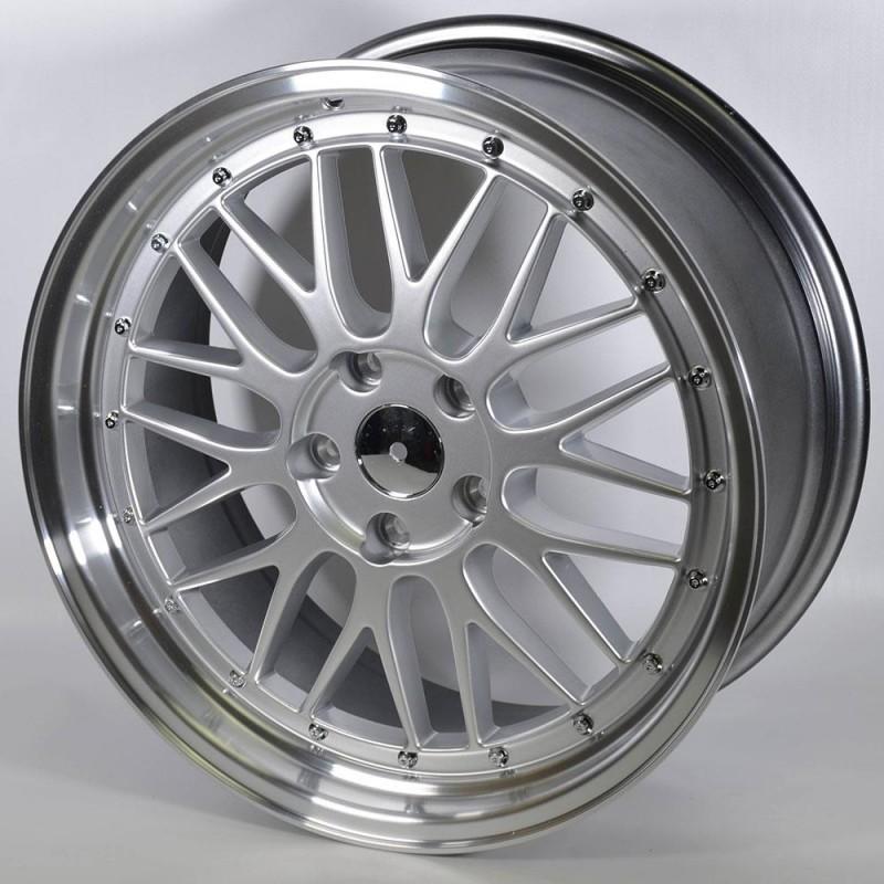 LD944 8.5X19 5X120 ET35 72.6 SILVER LIP POLISHED