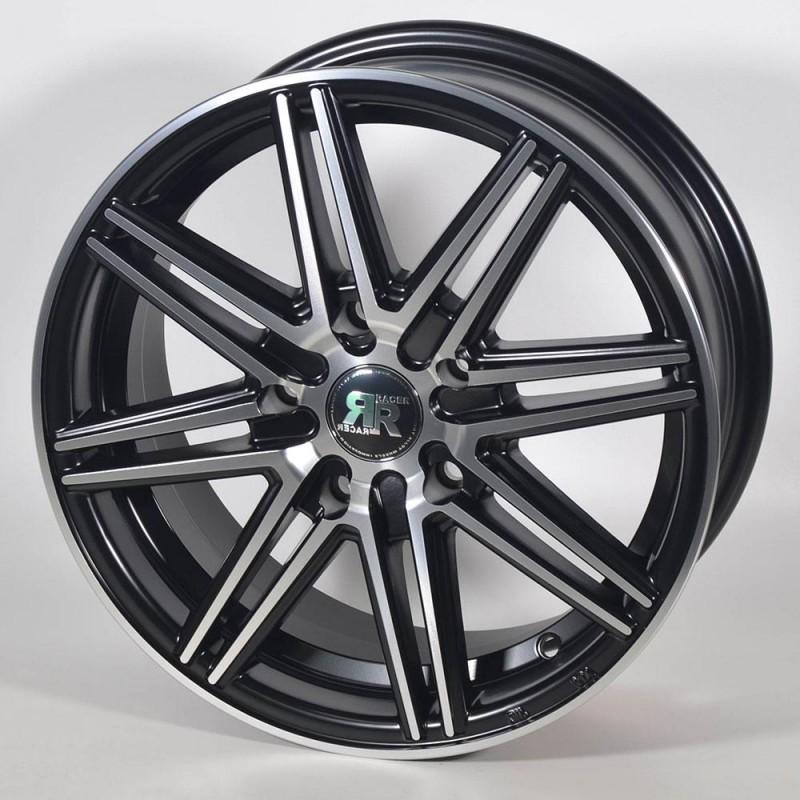 RACER CROSS 7X17 4X100 ET35 73.1 PULIDA NEGRA MATE