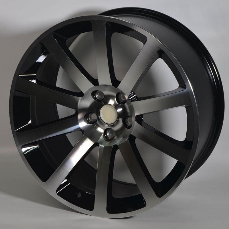 STUTGART CR608 9X20 5X115 ET25 71.1 PULIDA NEGRA