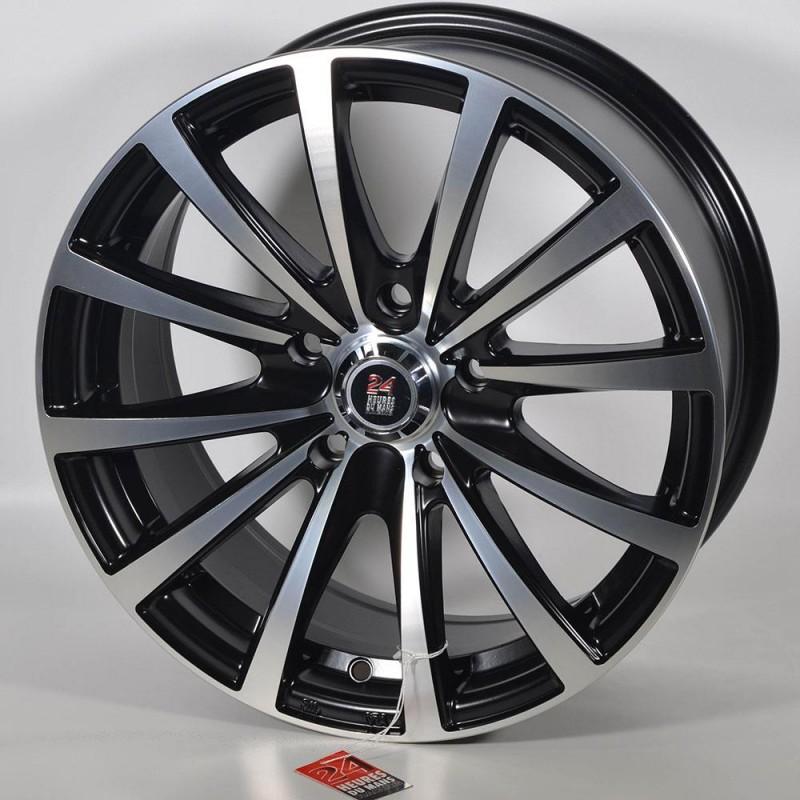 24H LEMANS LMP2 7X16 5X114 ET35 73.1 BLACK POLISHED