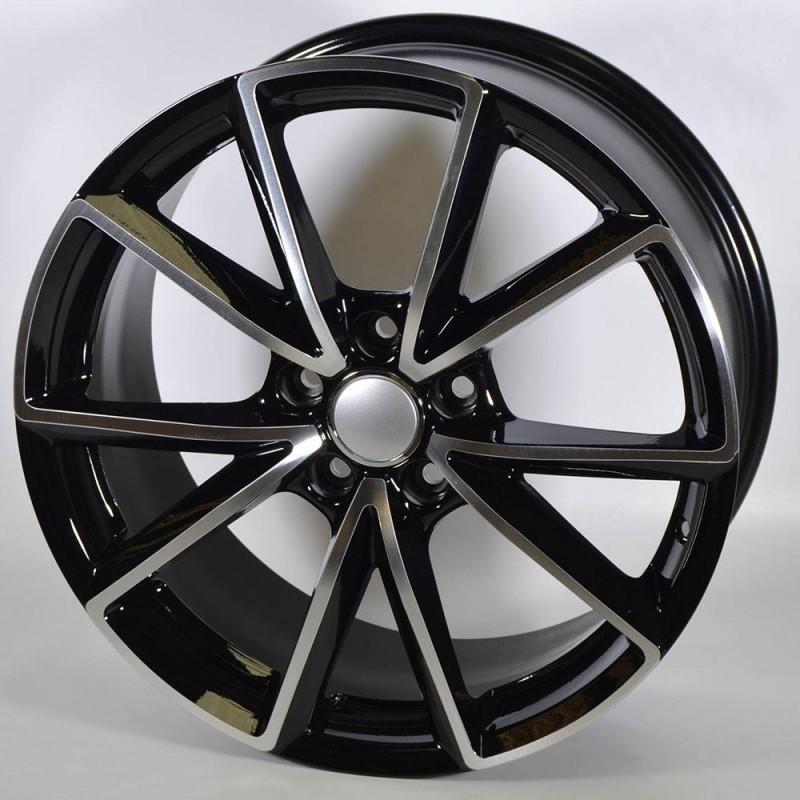 STUTTGART ANDROID 8.5X19 5X112 ET35 66.6 BLACK POLISHED