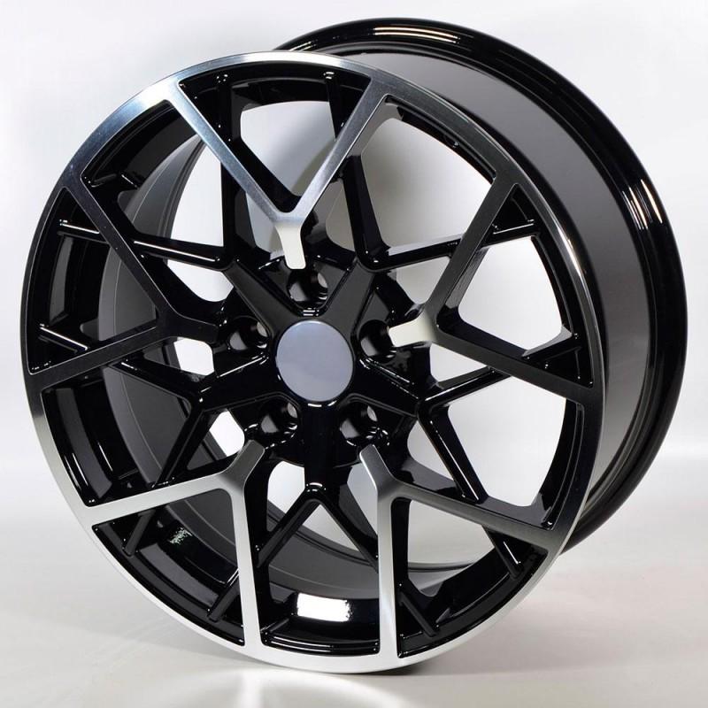 STUTTGART RAVEN 9.5X20 5X112 ET38 66.6 BLACK POLISHED