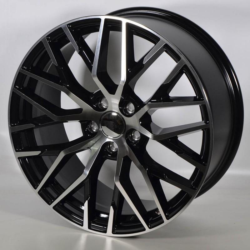 STUTTGART A1349 9.5X21 5X112 ET35 66.6 BLACK POLISHED