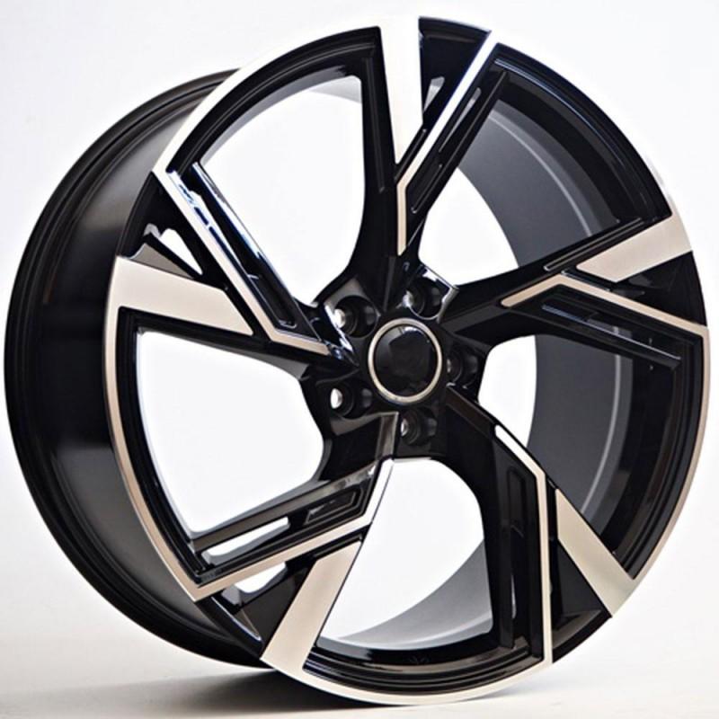 STUTTGART ABRI 8X18 5X112 ET42 66.6 BLACK POLISHED