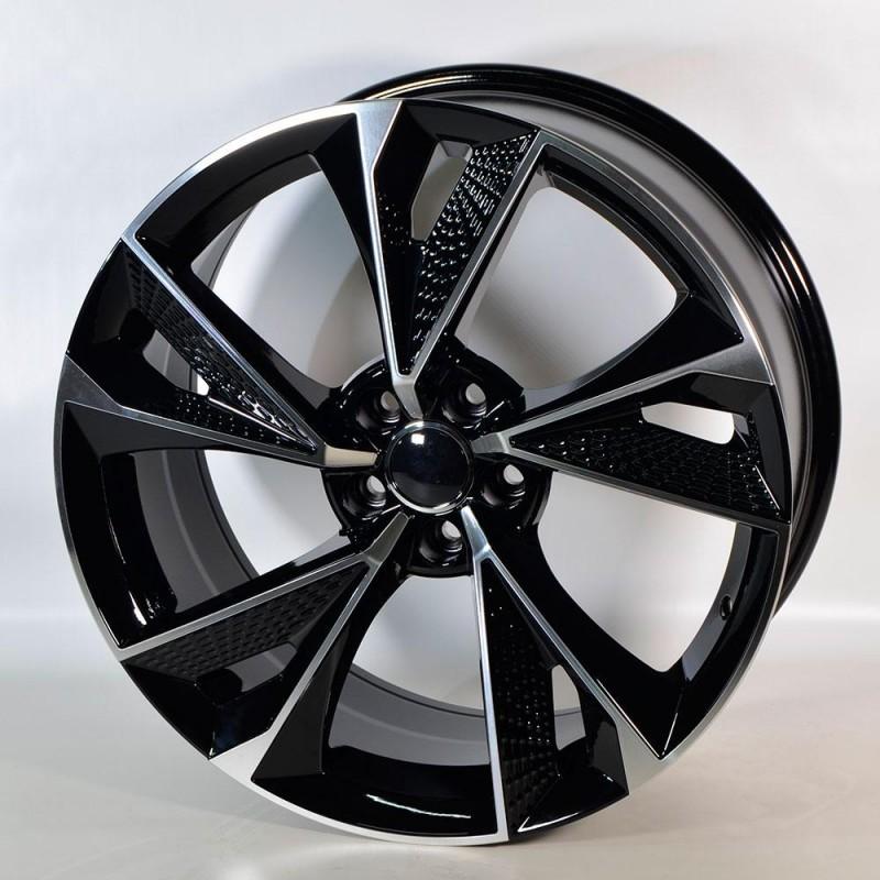 STUTTGART ALTO 8X18 5X112 ET35 66.6 BLACK POLISHED