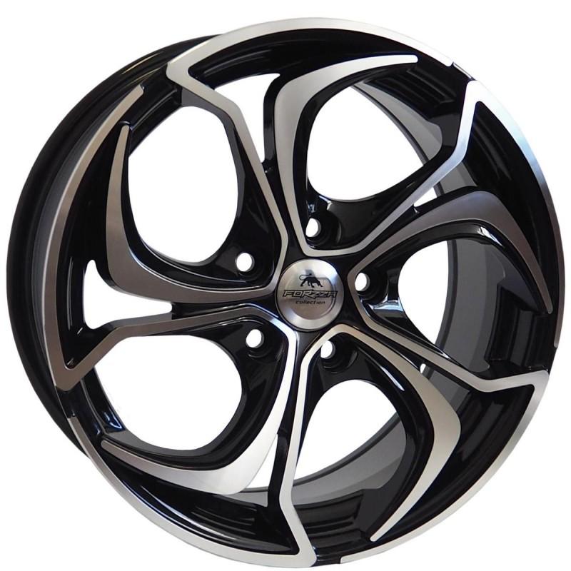 Llanta aktia 6x15 4x100 et40 73.1 black polished