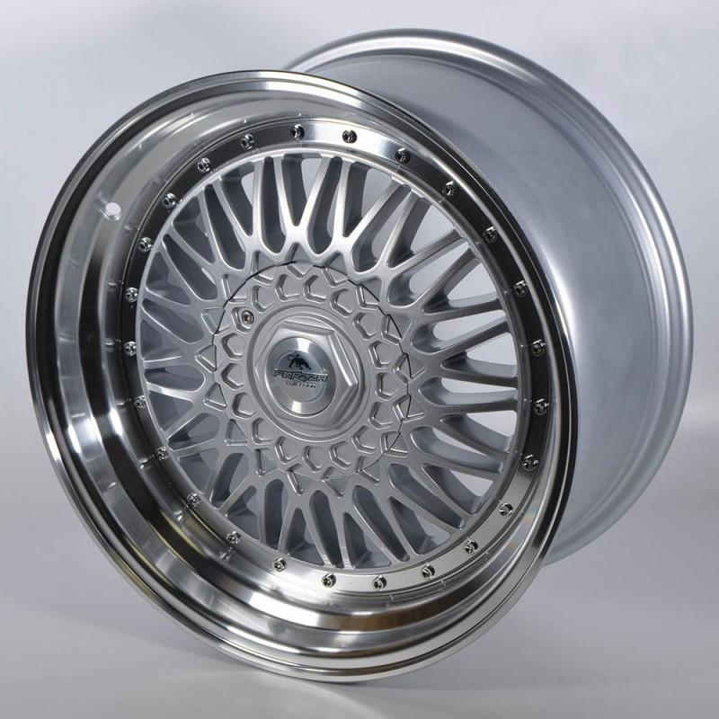 MALM 9X16 8X100 ET15 73.1 SILVER LIP POLISHED