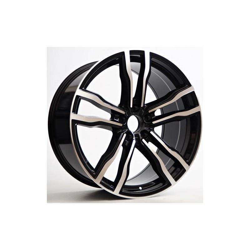 Llanta taran 10.5x21 5x120 et40 74.1 black polished