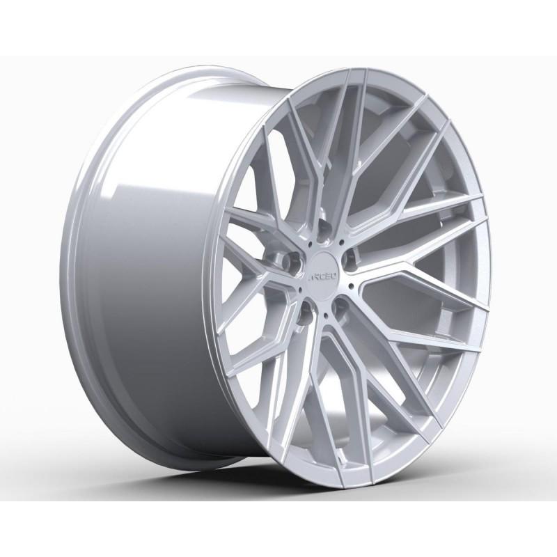 Llanta valencia 8.5x18 5x112 et35 73.1 silver polished