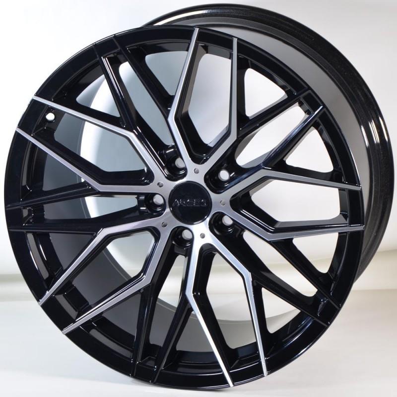 VALENCIA 8.5X18 5X114 ET35 73.1 BLACK POLISHED