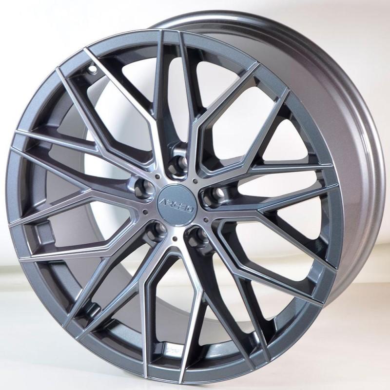 Llanta valencia 8.5x19 5x114.3 et35 73.1 anthracite polished