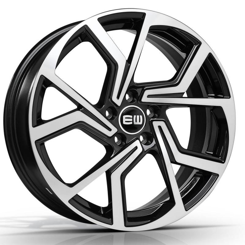 ELITE WHEELS EW09 8X19 5X100 ET42 57.06 BLACK POLISHED