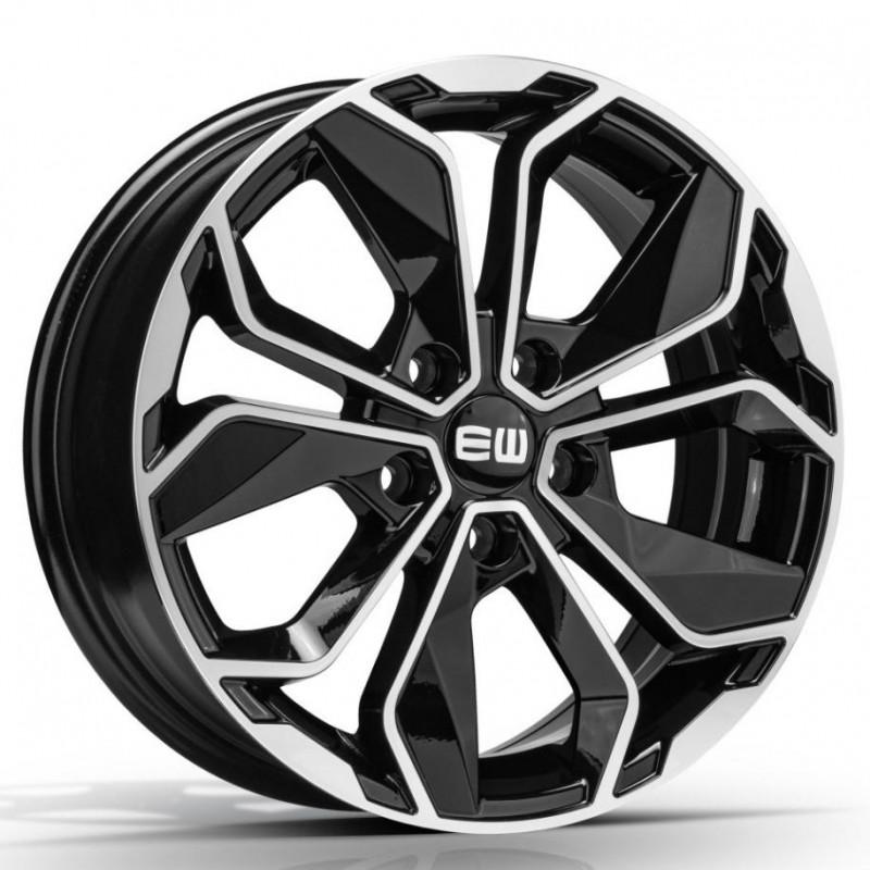 ELITE WHEELS EJ11 6.5X16 4X108 ET35 67.1 BLACK POLISHED