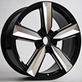 Llanta hard 8.5x19 5x112 et35 66.6 black polished