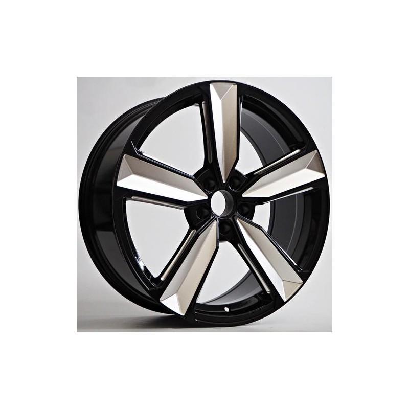 Llanta hard 8.5x19 5x112 et35 66.6 black polished
