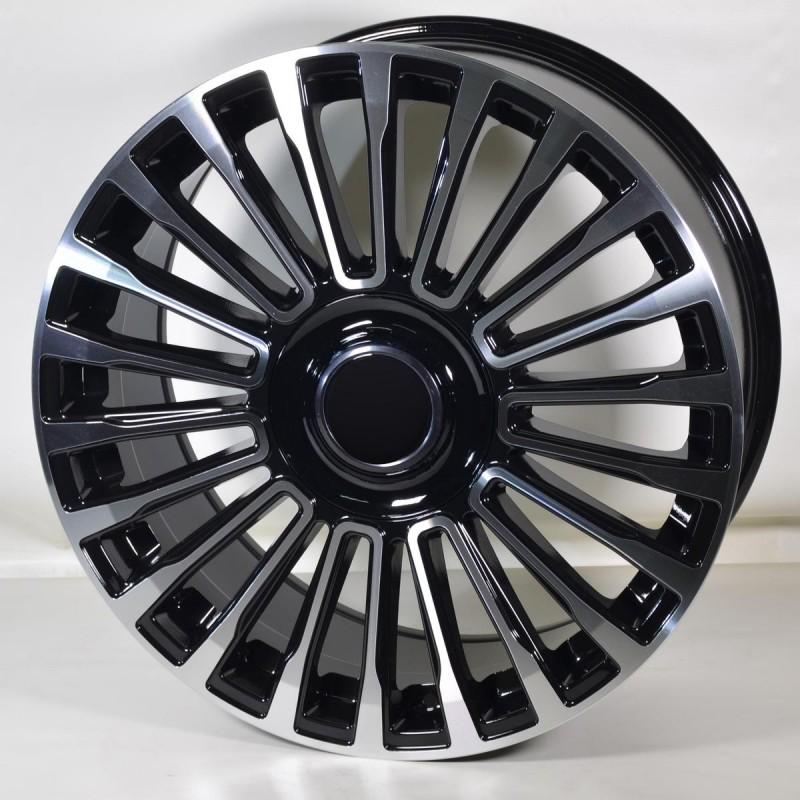 Llanta id0071 9.5x21 5x112 et46 66.6 black polished