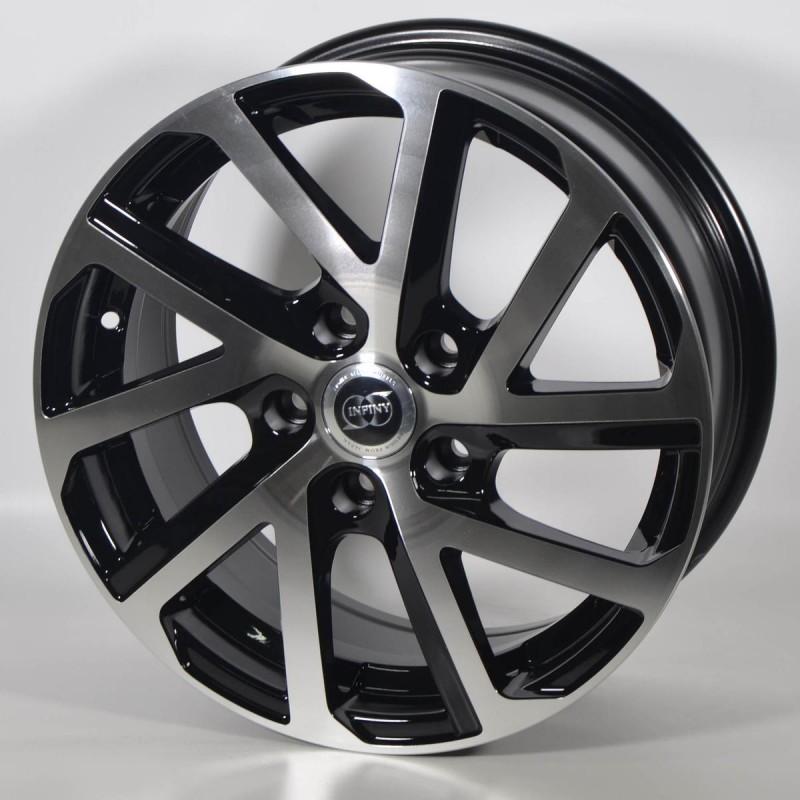 Llanta cobalt 7x16 5x112 et42 73.1 black polished