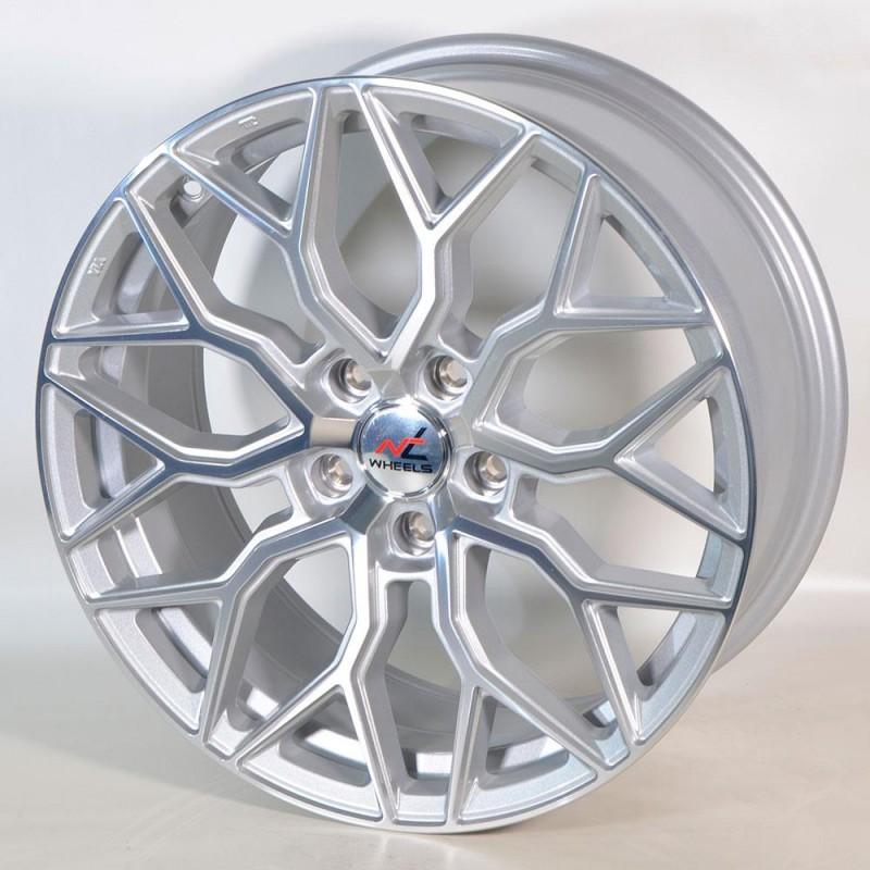 NT WHEELS NT03 9.5X19 5X120 ET33 72.6 SILVER POLISHED