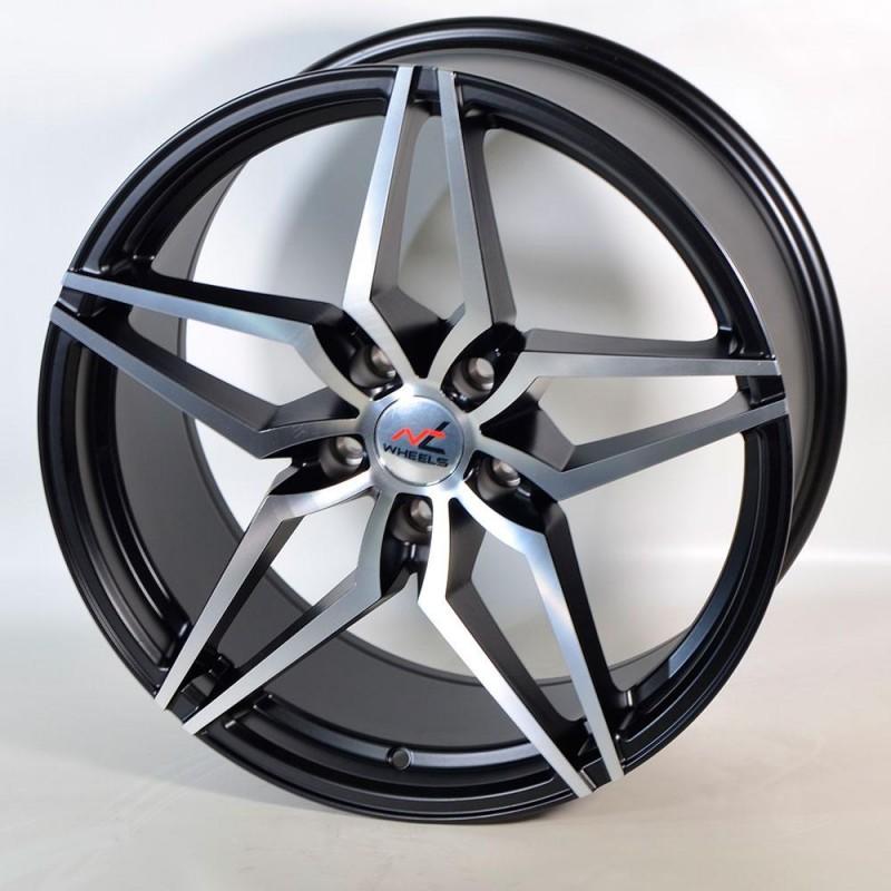 NT WHEELS NT05 8.5X18 5X112 ET35 66.45 BLACK MATT POLISHED