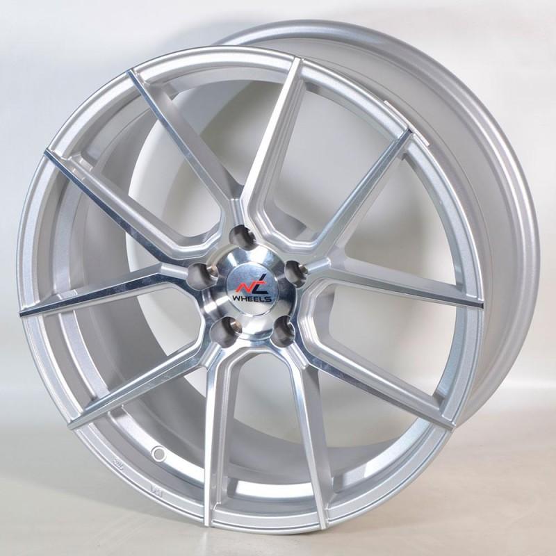 NT WHEELS NT06 8.5X19 5X112 ET35 66.45 SILVER POLISHED