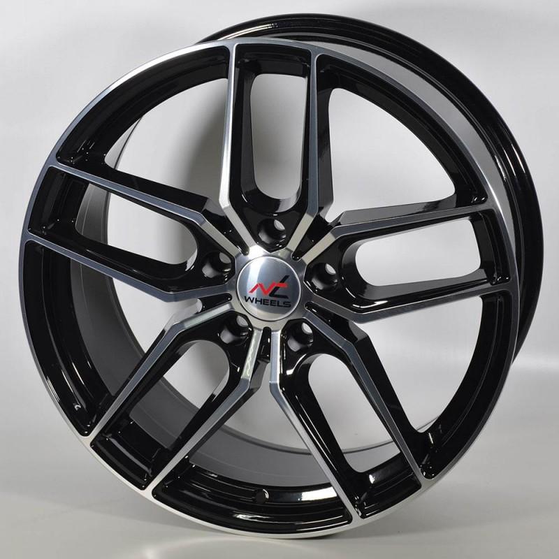 NT WHEELS NEPTUNO 8.5X19 5X112 ET32 73.1 BLACK POLISHED