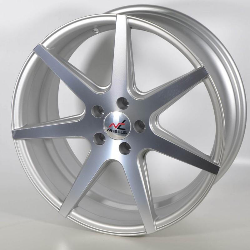 NT WHEELS ZEUS 8.5X19 5X120 ET38 72.6 SILVER POLISHED