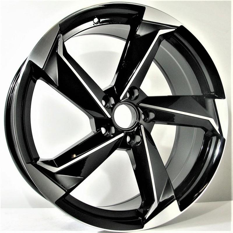 DART 7.5X17 5X112 ET45 66.45 BLACK POLISHED