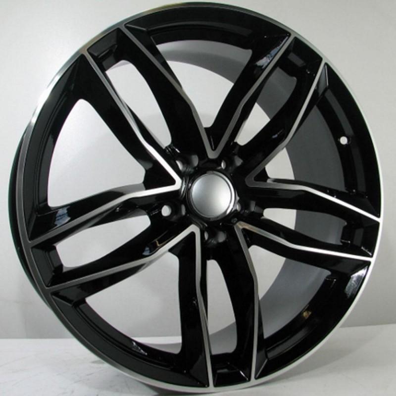 DOUGLAS 8X18 5X112 ET45 66.45 BLACK POLISHED