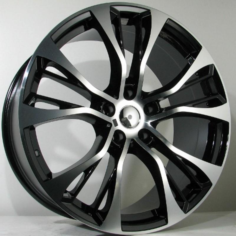 DUAL 11.5X21 5X120 ET38 74.1 BLACK POLISHED