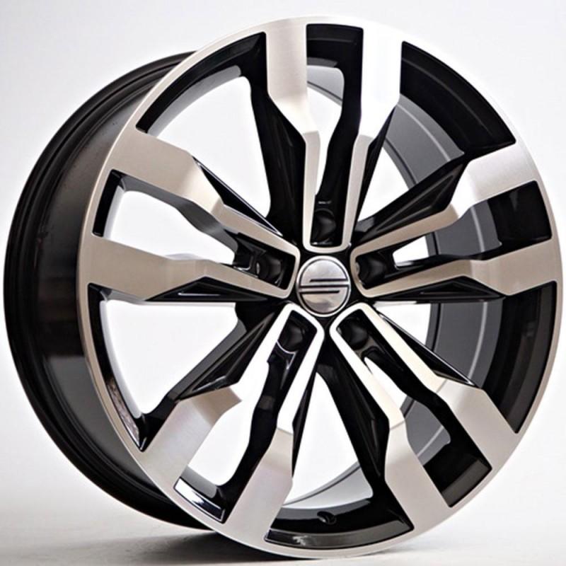 FLATCH 8X18 5X112 ET33 57.1 BLACK POLISHED