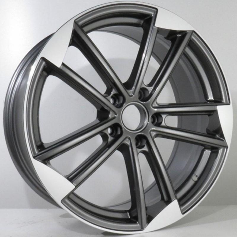 MONZINI 8X18 5X112 ET42 66.45 ANTHRACITE POLISHED