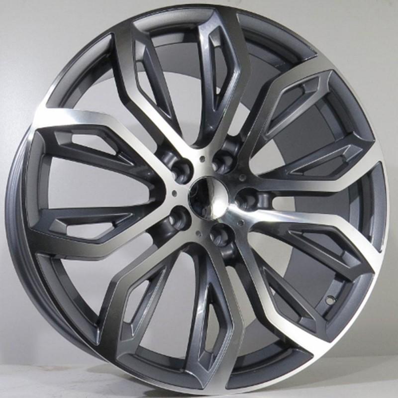 PUARO 10X22 5X120 ET40 74.1 ANTHRACITE POLISHED