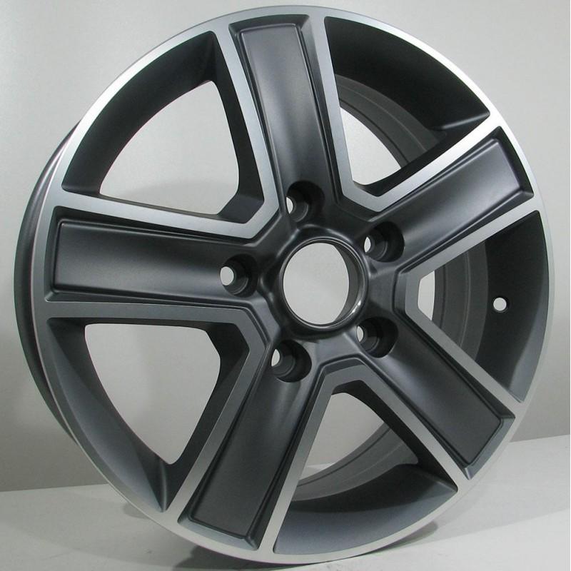 SOTI 6.5X16 5X130 ET50 84.1 ANTHRACITE MATT POLISHED