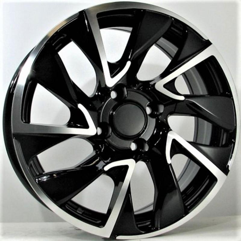 TOXIC 7X17 4X108 ET29 65.1 BLACK POLISHED