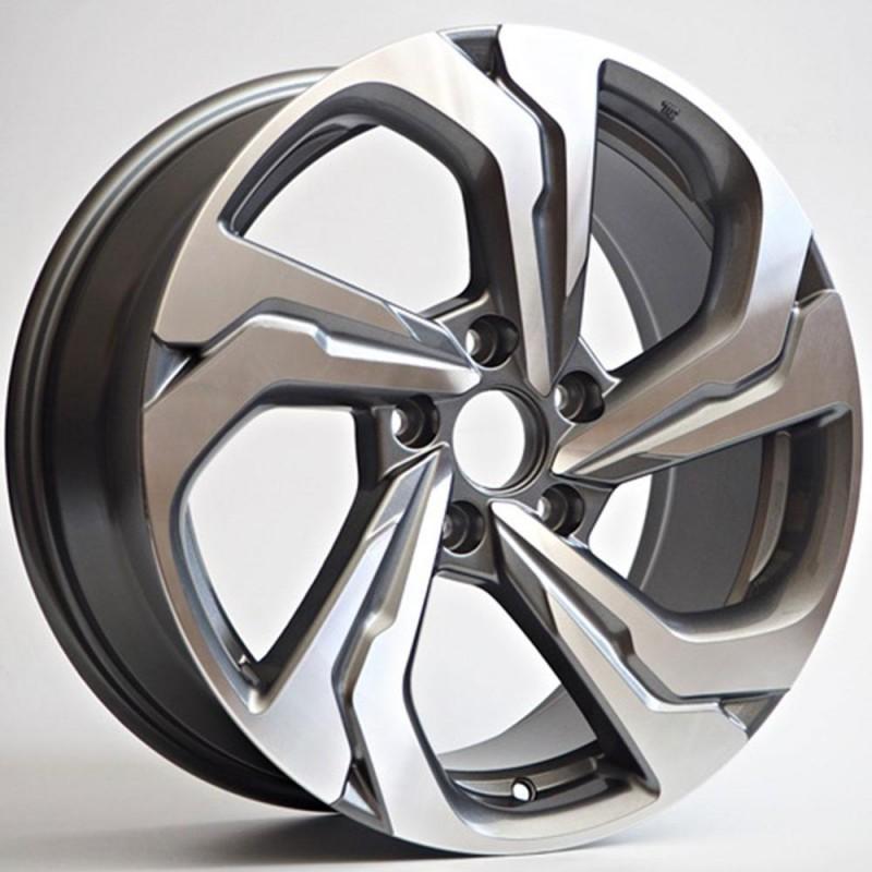 VERSA 7.5X17 5X114 ET45 64.1 ANTHRACITE POLISHED