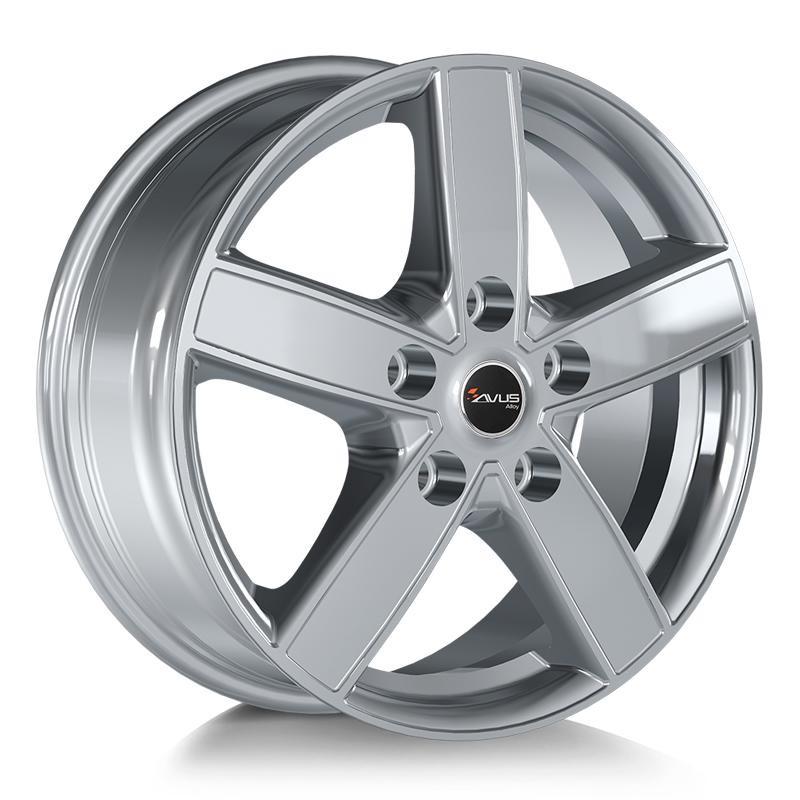 Llanta Avus AC-V51 7.5X18 5X108 ET47 65.1 Hyper Silver