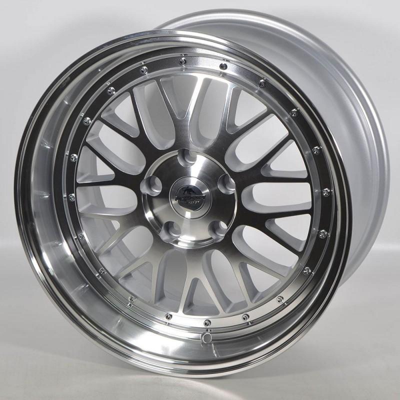 Llanta spot 8.5x18 5x120 et30 72.56 silver polished