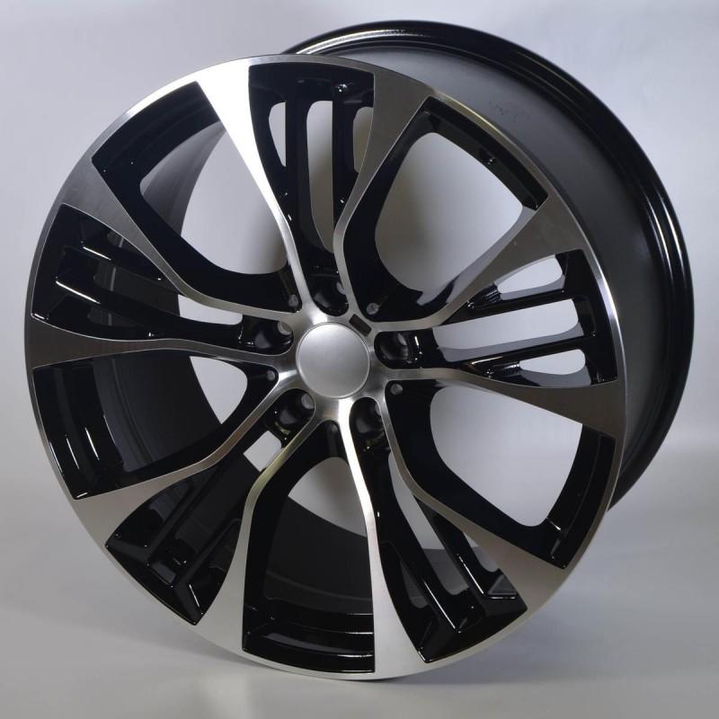 Llanta dual 10x21 5x120 et40 74.1 black polished