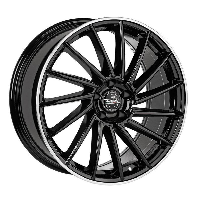 ARCASTING GOTICA 8.5X20 5X115 ET45 70.2 BLACK LIP POLISHED