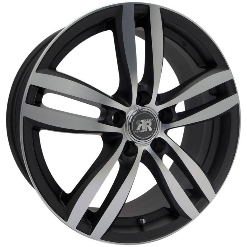 RACER TARGET 6X15 5X100 ET38 57.1 BLACK POLISHED
