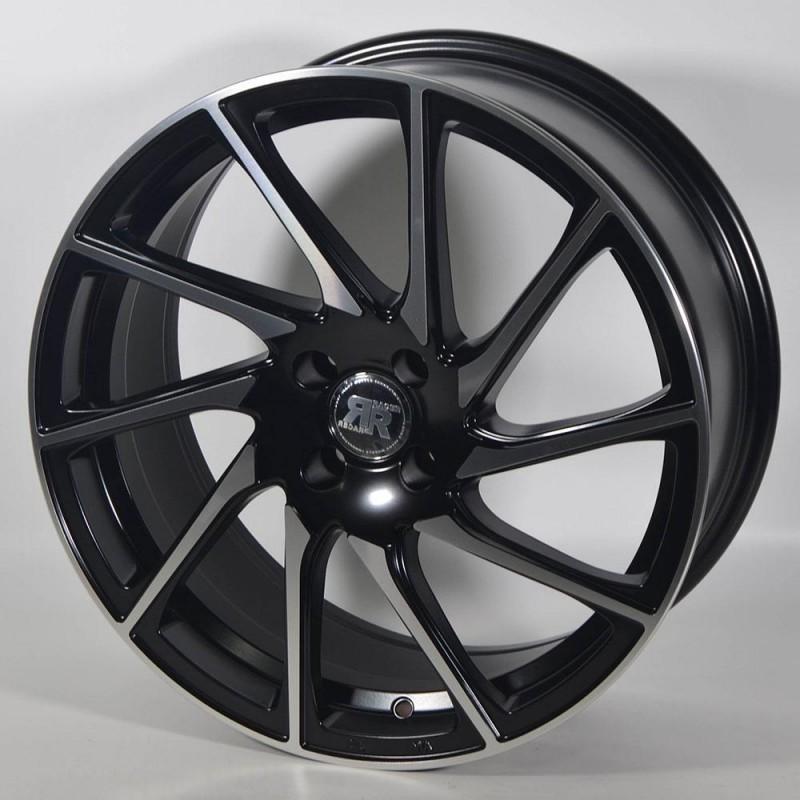 RACER TURN 7.5X17 4X108 ET25 65.1 BLACK POLISHED MATT