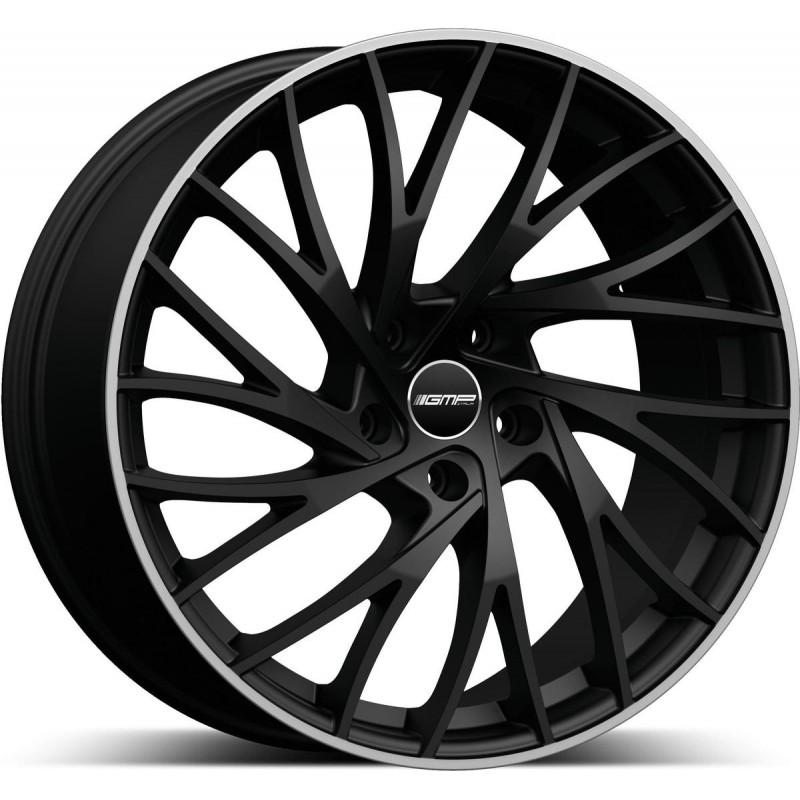 ENIGMA 9.0X20 5X112 ET35 66.6 BLACK MATT LIP POLISHED