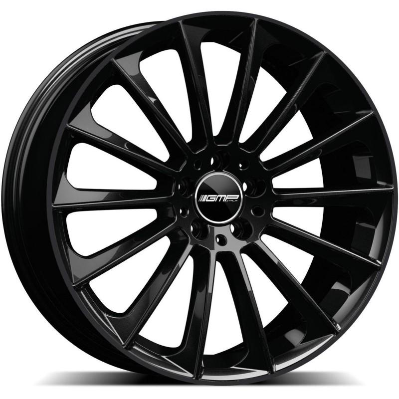 STELLAR 11X22 5X112 ET15 66.6 BLACK GLOSSY