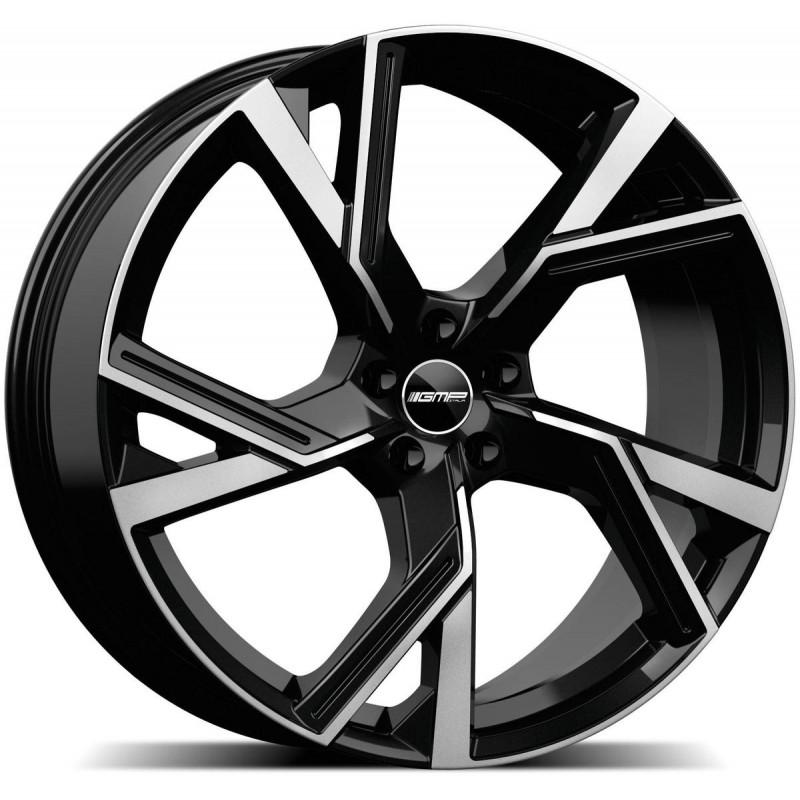 ANGEL 8.5X21 5X112 ET38 66.5 BLACK POLISHED